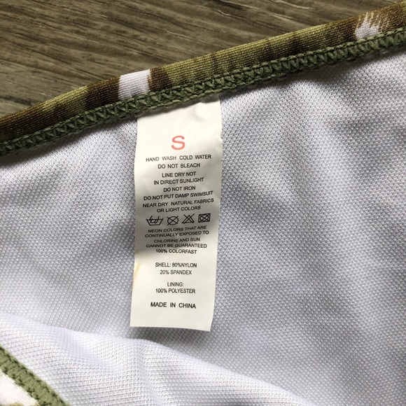 NWT Women’s Green Leopard Print 2 Piece Bikini - Picture 15 of 15